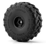 JGGZONE RC 몬스터 트럭 휠 림 타이어 세트 4Pcs 80 33mm 대형 스틱 크롤러 1/24 카 축 SCX24 AX24 FCX24 1/18 스케일 TRX4M 업그레이드... 
