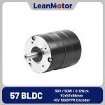 LeanMotor LM57BLS47-X005ED Nema23 50W 브러시리스 BLDC Dc 서보 모터1000ppr 인코더  57mm 3상 4000Rpm 36VHallSensor : 20-ssparts-b