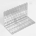 슈퍼리치디자인 스텐꺽쇠 코너철 10개입 100x100mm 꺽쇠브라켓 고정철물 보강철물 : 슈퍼리치추천샵