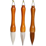 유화 중호 동양화 혼합 면상필 화 5CM 3 쓰기 인테리어 대형 나무 서예붓 양호원형필 붓을 놀리다 : 믓찌네10