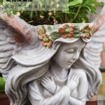 1개 화분 1 거북이 카페 모기향 케이스 여인상 작은 모기향 화분대 조각상 케이스 벽걸이 엔틱 정원 상 거북이 거북이 모기향 케이스 : 일곱봉지