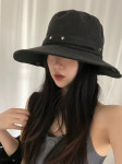 Star stud point safari cap / 별 스터드 포인트 블랙 사파리 캡 : 하우스 오브 하우스