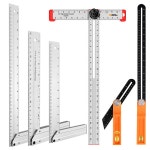 Hultafors Quattro 253103 카펜터스 스퀘어 조절식 알루미늄 양극산화 알루미늄합금직사각자 15CM : 겟잇와우