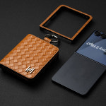 로마 가죽 월렛 지갑 케이스 카멜브라운 (GS), 갤럭시 Z플립7 : 뿌잉폰케이스