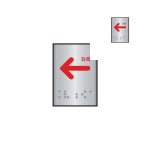 오햐 알루미늄표지판 J0202화살표좌측 45x55 푯말 안내표지판 : 5HA상점