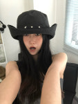 Star stud point safari cap / 별 스터드 포인트 블랙 사파리 캡 : 하우스 오브 하우스