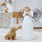 사햐 강아지소품 강아지장식품 카페장식품 천사인형 실내인테리어소품 : 4HA상점