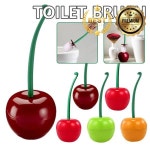 긴손잡이가 있는 체리 모양 변기 브러시 스탠딩 베이스 청소 화장실 액세서리 도구 : 파워링크일렉트로닉스