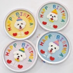 강아지 생일 케이크 반려견 수제 간식 9cm 12cm 주문제작 고양이 방문수령 : 멍멍과자점