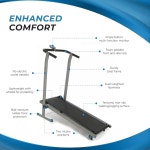 스태미나 인모션 T900 수동 러닝머신 - 스마트 운동 앱이 있는 접이식 피트니스 홈 운동을 위한 무동력 최대 225파운드의 무게 용량 : 월드픽존