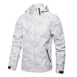 하이크비탕 남성 경량 방수 레인 재킷, 쉘 후드 아웃도어 레인코트 하이킹 윈드브레이크 재킷 Volcanic Grey Small : 고산꽃가람마켓