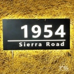 사용자 정의 조명 집 표지판 플라크 3D LED  주소 이름 표시 : 시구왕씨