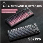 독거미 AULA S87Pro 맞춤형 기계식 키보드 그라디언트 측면 인쇄 Bluetooth 무선 핫 스왑 가능 스위치 게임용 : 맥트레이드