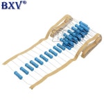 금속 필름 저항기 1% 1R 4.7R 10R 22R 33R 47R 1K 4.7K 10K 100K 1 4.7 10 22 33 47 4K7 Ohm 1R ~ 1M 100PCs 3W : minsolminsol