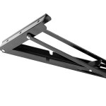 ZOE OU 4개 16인치 접이식 선반 브라켓 330파운드 최대 하중 튼튼한 금속 나사 작업대용 벽걸이 세탁소 4 10 Inch : 원픽 트레이드