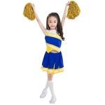 리틀 걸스 투피스 고등학교 치어리딩 유니폼 의상 코스프레 멋진 드레스 Long Sleeved 4-5T : 픽셀로드