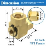 Alysixia HSR90-SWA 1/2인치 NPT 여성 회전 피팅, HSR90 호스 릴, 황동용 : 데이지44