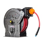 Hannay Reels N716-19-20-10.5J 시리즈 N700 스프링 리트랙터블 에어 워터 오일 호스 릴, 1/2인치 x 50인치(280 PSI) AR-28 + HS-35... 