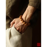 염주 팔찌 수미루 천연 무거품 약재 오리지널 가죽 전체 제품 대형 오래된 통 구슬 : 벤더모어