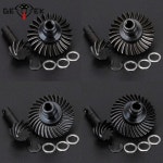 헤비 듀티 베벨 헬리컬 오버드라이브 기어 24/8T 27/8T 30/8T 33/8T 1/10 RC 크롤러 SCX10 II AR44/45 Capra Axle 용 리버스 기어... 