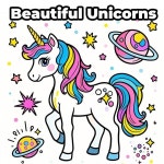 성인 그림책: 매혹적인 유니콘과 사랑스러운 조랑말 색칠하기 책 - 휴식을 위한 아름다운 미술 치료 : yedamyedam9