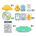 탁상용 게임 농장 동물 보드 가족 흥미로운 장난감 여행 파티 생일 성인을위한 부모-자식 대화 형 : 월드셀러스페이스