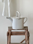 vintage) 빈티지 법랑 화이트 워터링 캔 (enamel white watering can) : 오똔