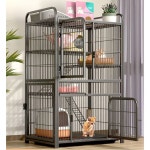 대형 고양이 철장 반려묘 철망 울타리 격리 철제 케이지 하우스 : 레드픽온