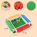 주사위 게임 1-6 명의 플레이어 를위한 나무 보드 테이블 수학 성인 교실 파티 또는 클래식 : 월드셀러스페이스