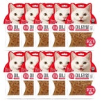 더캣츠 미니리얼 고양이간식 닭고기, 70g, 10개 : 행복펫