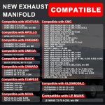 C 3 8L 4 1L / 230 250 292 6실 1963 1976 교체 3918982 00464136에 맞는 새로운 배기 매니폴드 : 제이바이바이제이