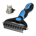 갈퀴 털기용 고양이 브러시, 독일 셰퍼드를 위한 세이프 앤 젠틀 그루밍 브러시, 중장모 반려동물을 위한 세이프 앤 젠틀 그루밍 브러시 : 테라펄스