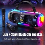 60W 투명 휴대용 RGB 라이트 리듬 서브 우퍼 파티 블루투스 스피커 무선 가라오케 사운드 박스 음악 센터 Caixa De Som : moa0116