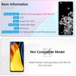 삼성 갤럭시 S20 울트라 5G 화면 교체 삼성 갤럭시 S20 울트라 5G G988U G988U1 G9880 LCD 디스플레이 터치스크린 디지타이저 어셈블리(지문... 