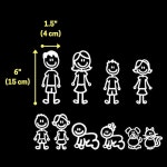 (10개 세트) 패밀리 카 데칼 스티커 번들 : 디벨롭 develop