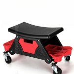 디테일링샵 스툴체어 이동식 바퀴 수납 카센터 세차 의자 : Trandeal