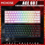 MCHOSE ACE60 Pro 기계식 키보드 마그네틱 스위치 핫 스왑 E-스포츠 맞춤형 게임용 Pc 게이머 액세서리 : 월드셀러하우스