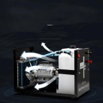 220V/110V 산업용 워터 냉각기 100/370W 저 db 하이 리프트 펌프 쿨러 10L 냉각수 탱크 : 73프라임무역