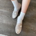 [G3729]소가죽 빅사이즈 클래식 프린지 로퍼 데일리 슈즈 : 새로이클라쓰