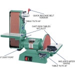 그리즐리 인더스트리얼 G1276-6인치 x 48인치 벨트/12인치 디스크 콤보 샌더, 1725 RPM : 올텀 Alltumn