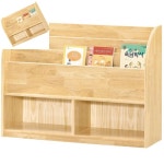 삼탸 원목 책꽂이 어린이집책장 유치원책꽂이 유치원교구장 유아낮은책장 : 삼타상점