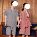 숯가마찜질복 찜질방복 황토찜질복 한증막 커플옷 남성용 - 2XL : 오휴먼