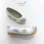 여아한복신발 백색 자수 꽃신 : 노엘드레스