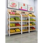 매장 채소 진열대 과일진열대 매장진열대 선반 마트진열대 경사 4층 100x40x180 컬러 노트 : 잡화점클라스