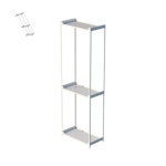 오탸 3단 스틸 선반장 600x300 3단책장 철재수납장 화분선반장 선반책장 : 오타상점