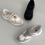 [G3734] 벨크로 스트랩 더블 소가죽 스니커즈 데일리 운동화 : 새로이클라쓰