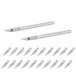 스틸 정밀 조각 커터 공예 칼 솔리드 금속 펜 나이프 면도 도구 - 휴대폰 PC 태블릿 드론 수리 DIY 예술 작품 조각용 : 디벨롭 develop