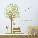 대형 나무스티커 카페인테리어 벽꾸미기스티커 : 내아스토어