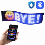 미니 LED 전광판 옥외 광고판 간판 풀칼라 차량용 블루투스 디스플레이 37.2x9.2cm : 아이싸인