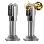 G88A 2PCS 스테인레스 스틸 가구 발 공중 화장실 파티션 피팅 브래킷 : 에어로테크